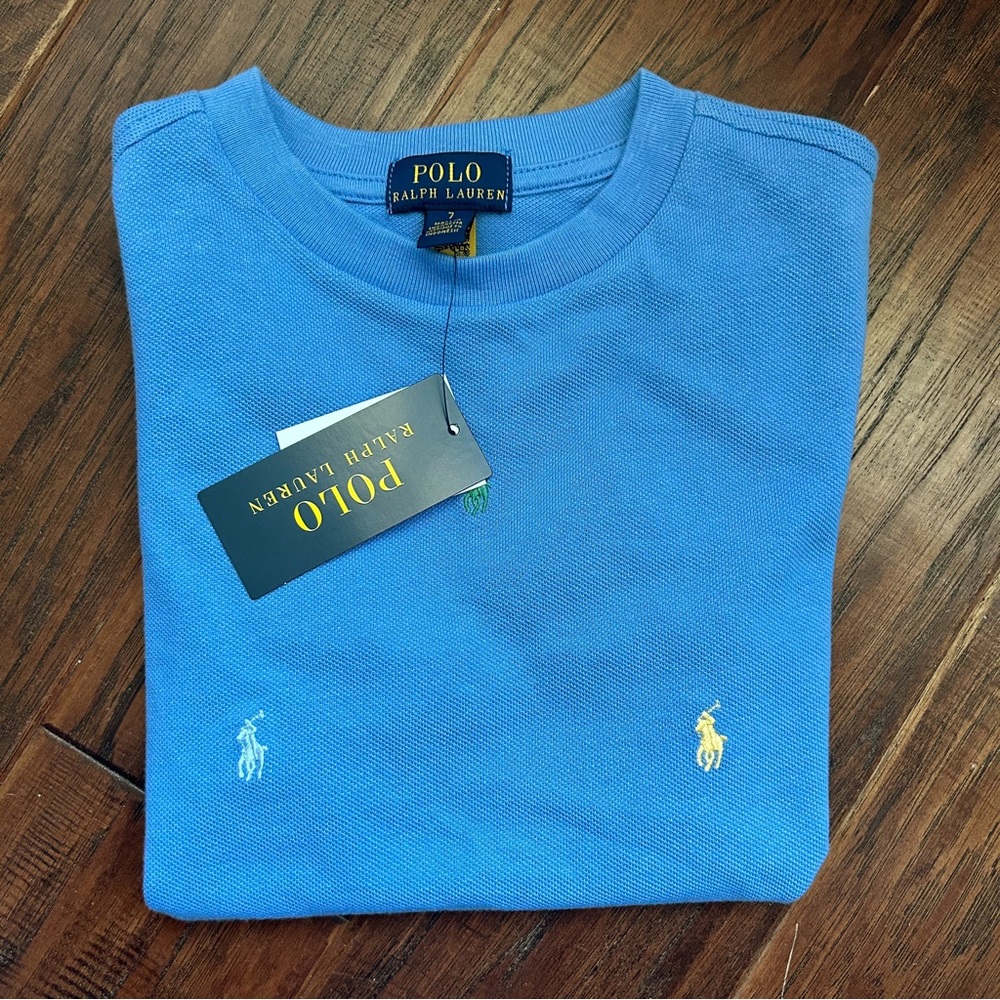 Kids polo by Ralph Lauren embroidered motif of signature Pony all over